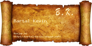 Bartal Kevin névjegykártya